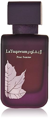 La Yuqawam EDP for Women - 75mL Eau De Parfum | Lovely Pour Femme Spray | Sensuous Oud Notes with Floral, Sweet, Tangy and Citrus | Signature Arabian Perfumery by RASASI Perfumes