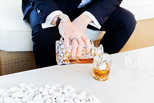 Nou Living 11 Pc Crystal Whiskey Decanter Sets For Men