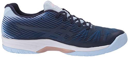 ASICS Women's Solution Speed FlyteFoam Tennis Shoes 5 Peacoat/Rose Gold