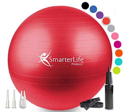 Exercise Ball for Yoga Balance Stability Red