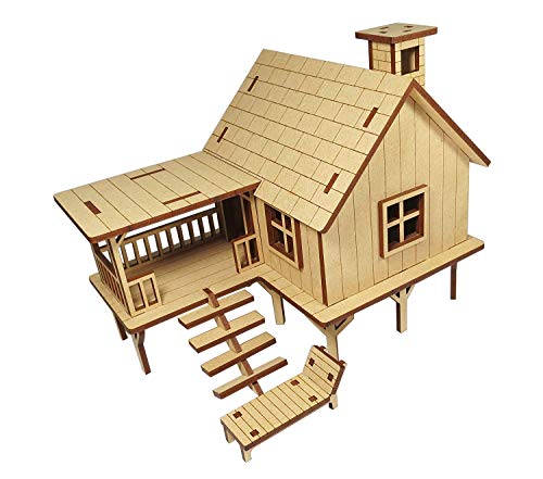 Stonkraft Wooden 3d Puzzle Beach House School Project Easy to Assemble