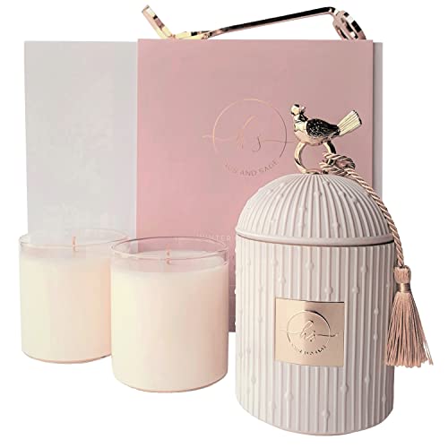 Scented Candles Luxury Candle Gift Set Candle Holder for Home & Women