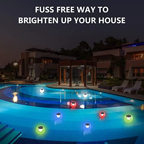 Solar Powered Outdoor Ball Lights Multicolor Light for Indoor Outdoor Portable