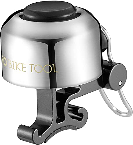 PRO BIKE TOOL Bicycle Bell for Handlebars – Crisp, Clear & Long Sound Ringer for Adults or Kids Bikes - Road, Mountain or Beach Cruiser Bikes - Bike Gifts - Bells for Bikes