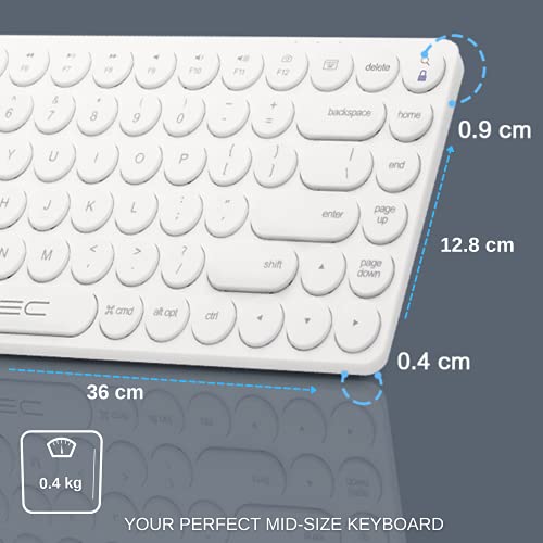 Teclado Bluetooth Streamlined Compact Multi Device Keyboard de Vortec