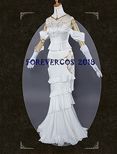 1122 Anime Old Albedo Cosplay Costume White Devil Halloween Female
