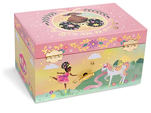 Jewelkeeper Ballerina Music Box & Little Girls Jewelry Set - 3 Ballerina gifts for Girls - Little Queen Design