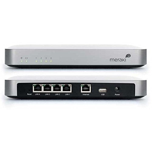 Cisco Meraki MX60 Small Branch Security Appliance (100Mbps FW Throughput 5xGbE Ports, Dashboard and Cloud Controller License Required)
