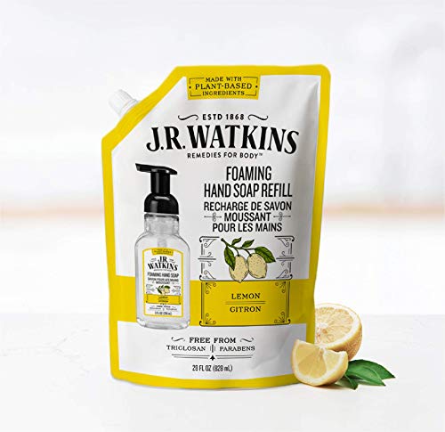 J.R. Watkins Liquid Foaming Hand Soap Lemon Refill, Pack of 1