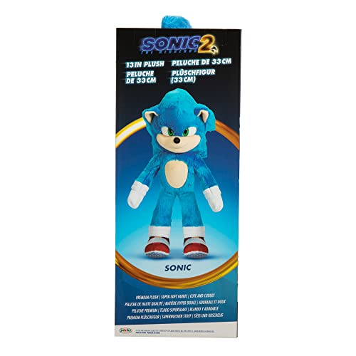 Sonic the Hedgehog Sonic Movie 13" Plush 5.6 X 5.4 X 14 Inches