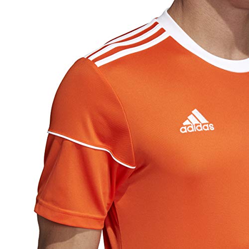 adidas Mens Squadra 17 Soccer Jersey Training Top Football Small Orange White