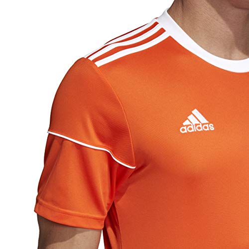 Adidas Mens Squadra 17 Soccer Jersey Top Football Large Orange T-Shirt