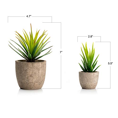 Velener Mini Home Decoration Aloe Vera Artificial Plants with Paper