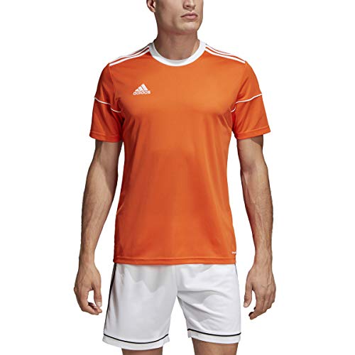 adidas Mens Squadra 17 Soccer Jersey Training Top Football Small Orange White