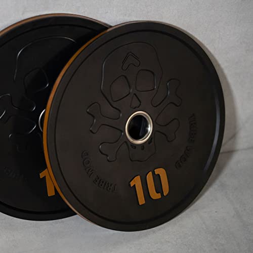 10lbs 2 Pack Bumper Plate by Tribe Wod Corsair Bar Bell Plates Men and Women