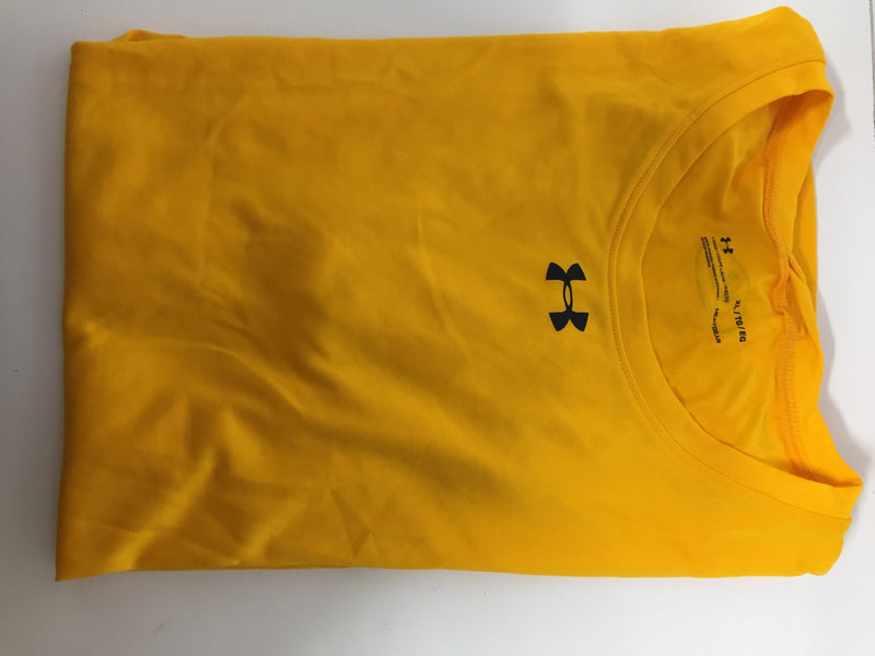 Under Armour Men Size X-Large Yellow Heatgear T-Shirts