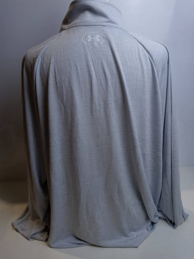 Under Armour Men's Tech Zip-up Long Sleeve T-Shirt Grey 2XLarge