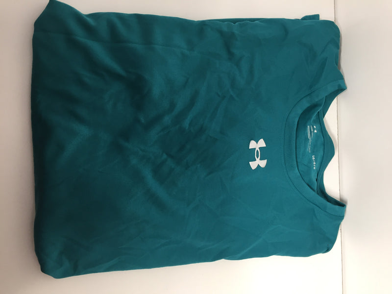 UNDER ARMOUR Men SIZE SM TEAL RUSH PITCH GREY TECH 2.0