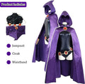 Mzxdy Raven Cosplay Costume Halloween Uniform for Women Medium