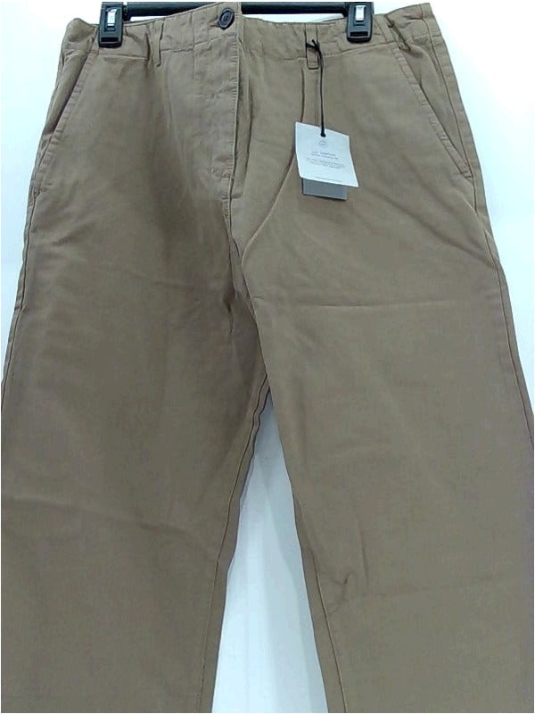 Lafaurie Mens Clarence Chino Regular Zipper Casual Pants Size 42 Tan