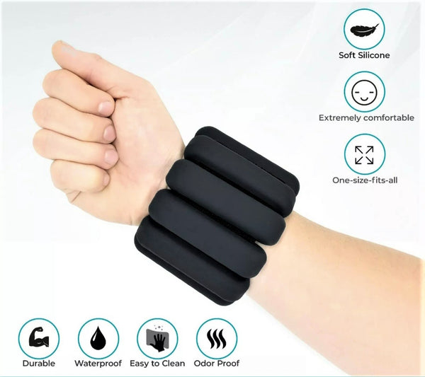 2 Pack Ankle and Wrist Weights BLACK