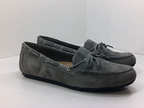 Bella Vita Women's Flat Loafer 9 Grey Suede Leather Size 9 Pair of Shoes