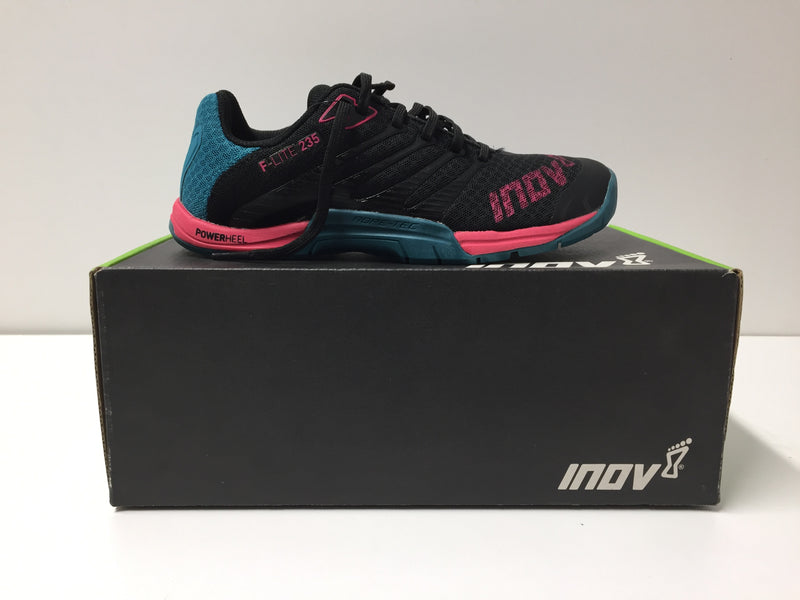 Inov W Size 5.5 Black Teal Berry F Lite 235 Pair of Shoes