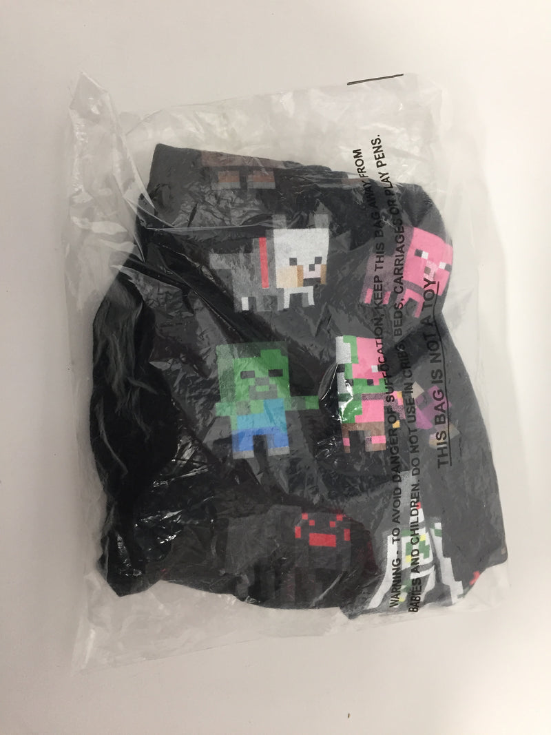 Minecraft T-Shirt Boys Sprites Gamer Gifts Black Short Sleeve Top 9-10 Years