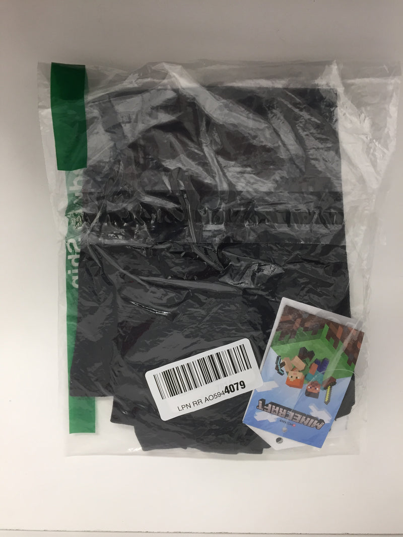 Minecraft Adventure Logo Boys Black Short Sleeve Gamer T-Shirt 7-8 Years