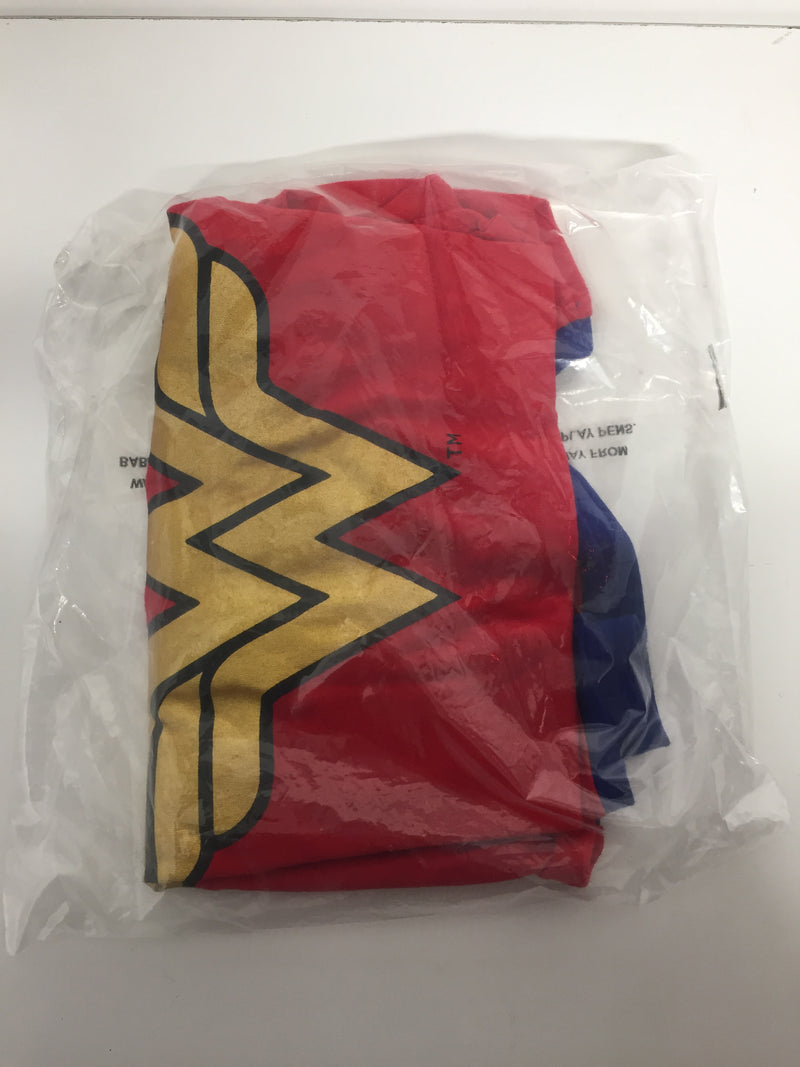 Wonder Woman DC Comics Metallic Gold Logo Women's Red Superhero T-Shirt