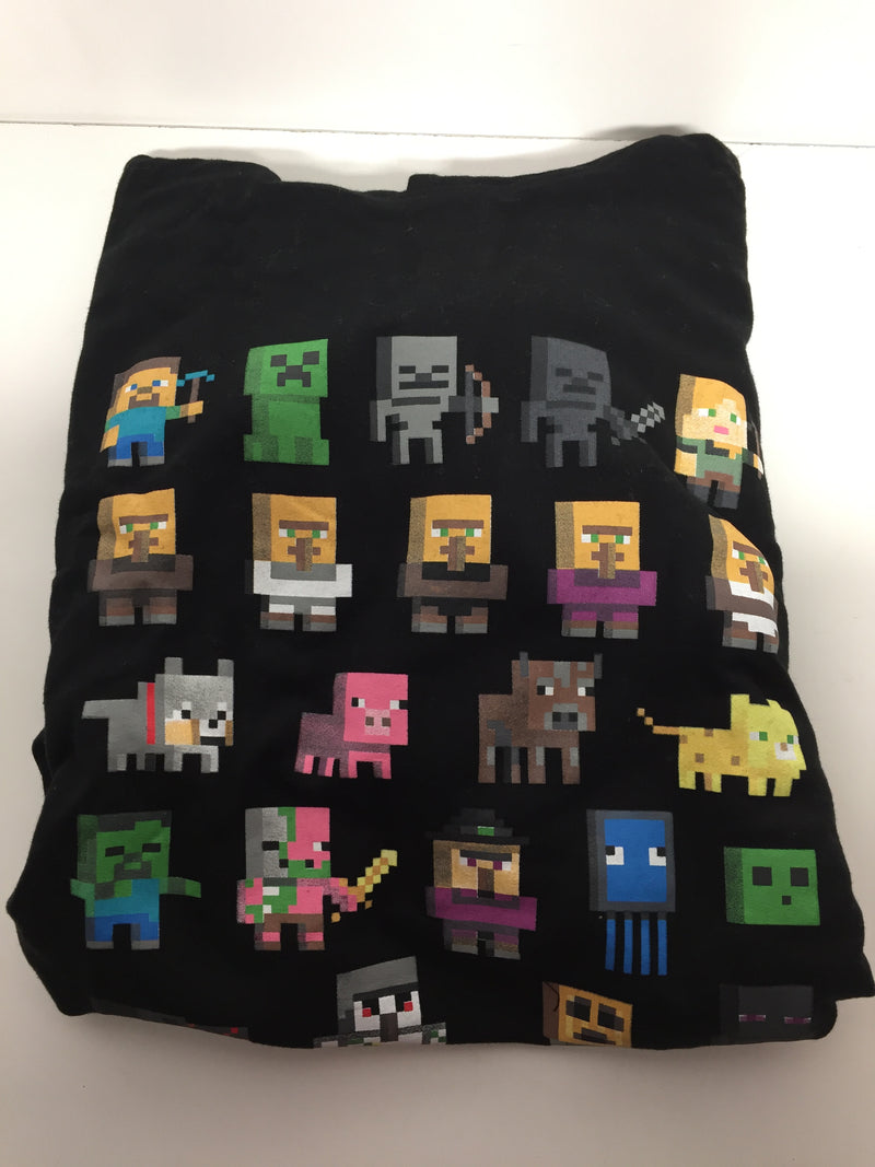 Minecraft Hoodie Boys Sprites Gamer Gifts Black Long Sleeve Jumper 12-13 Years