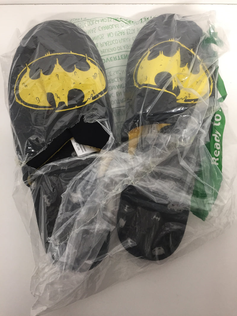 DC Comics Batman Logo Men Black  Polyester Slippers Pair Of Shoes