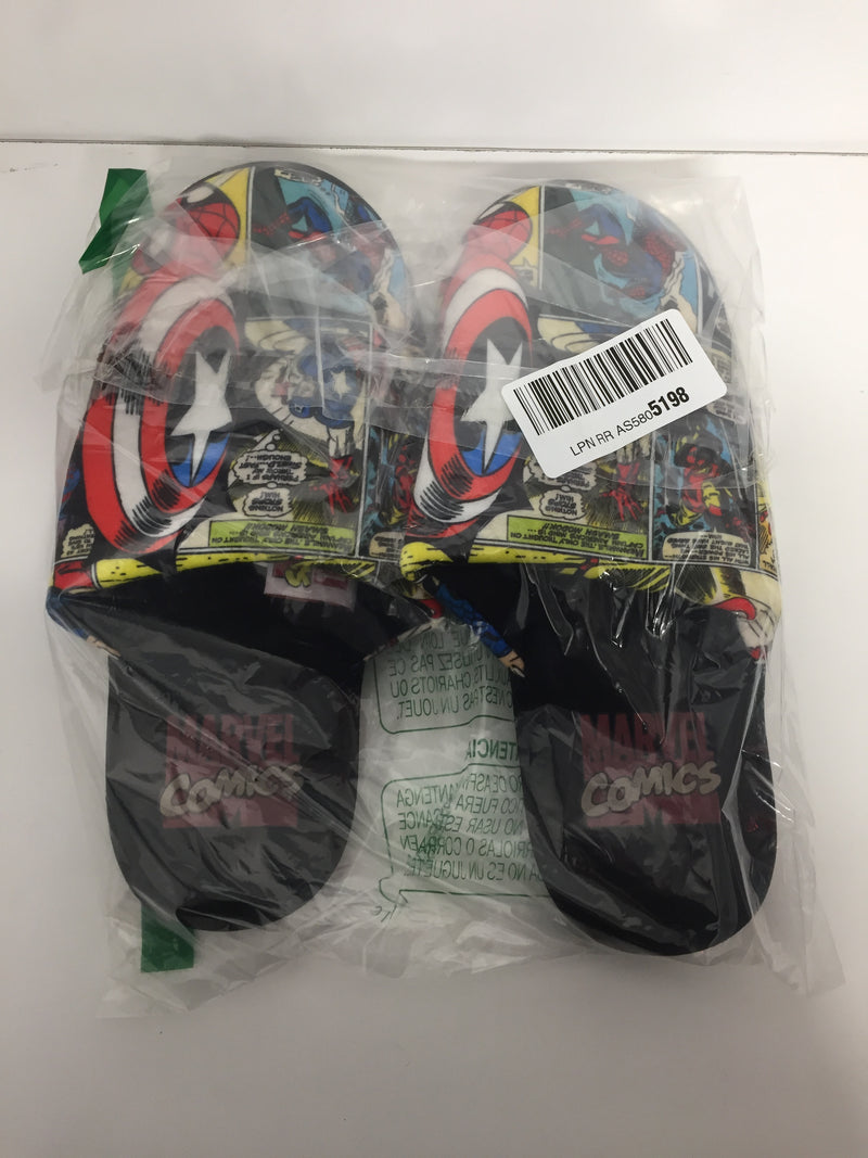 MARVEL AVENGERS SLIPPERS COMIC MENS POLYESTER HOUSE SHOES 10 UK