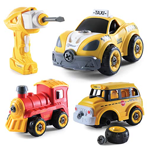 Construction Toys 3in1 Building Set Electric Drill Remote Control Car Truck Toys