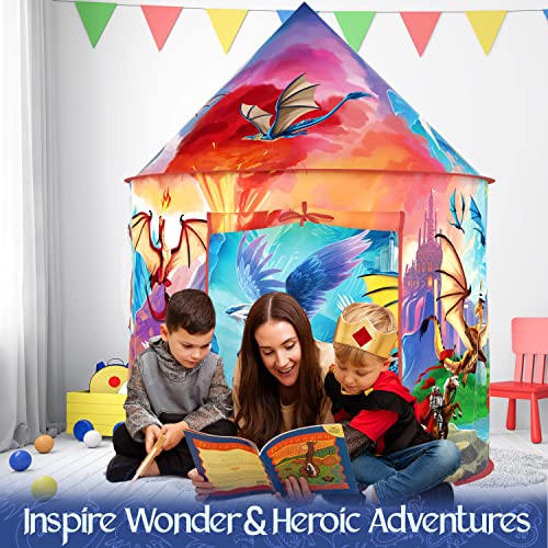 Dragon Hero Kids Tent with Roar Button