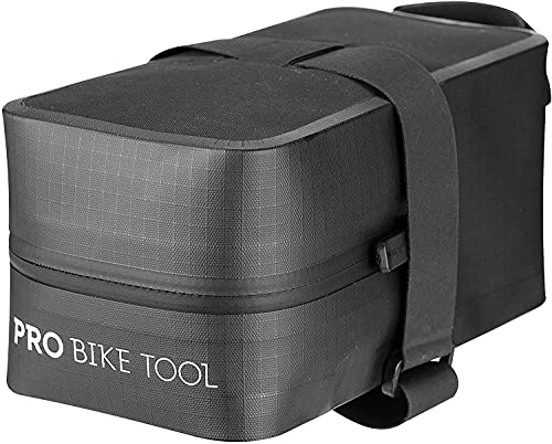 PRO BIKE TOOL Bicycle Saddle Bag - Strap-On Pro Bike Tool Under Seat Cycling Bag for Road Mountain and other Bikes - Medium or Large Size bike accessories