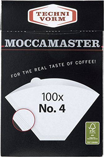 Technivorm Moccamaster #4 White Paper Filters 100 Count Per Box