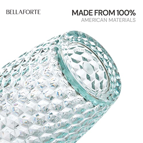 Bellaforte Shatterproof Tritan Plastic Tall Tumbler Teal19oz Set of 4