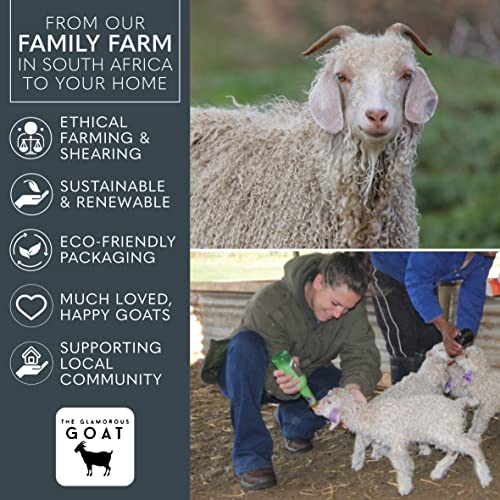 The Glamorous Goat Blanket Throw Soft & Fluffy 71x51 Inch Ethically Otago Spring