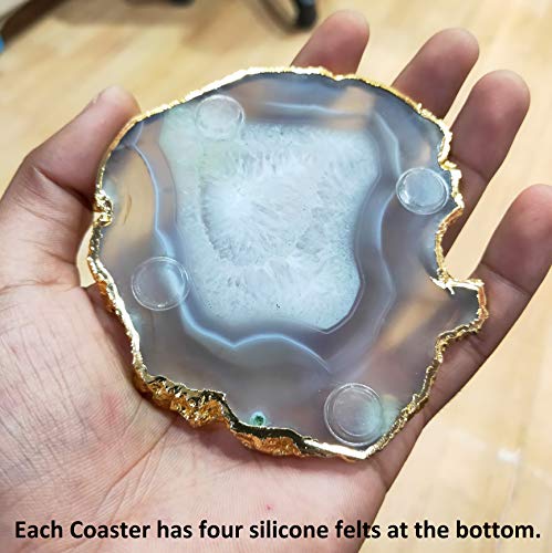 Esplanade Natural Agate Coasters Bar Beer Coffee Tableware Natural Grey