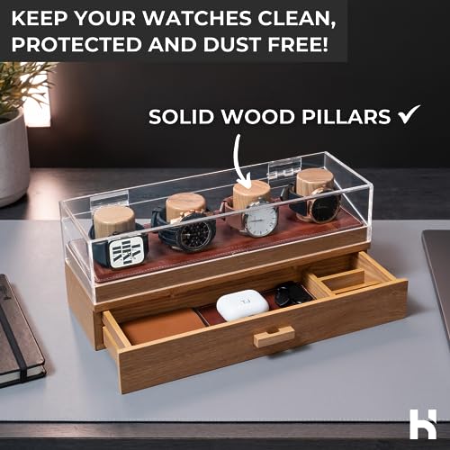 Watch Display Case Watch Holder Case Watch Organizer for Men Watch Boxes