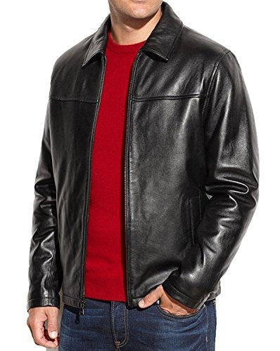 SID Lambskin Leather Men Lambskin Leather Jacket Royal Black XX-Large