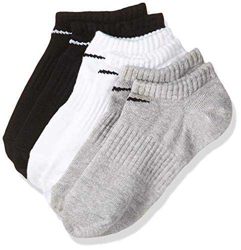 Nike Everyday Lightweight No Show Socks 3 Pair Multi Color Small