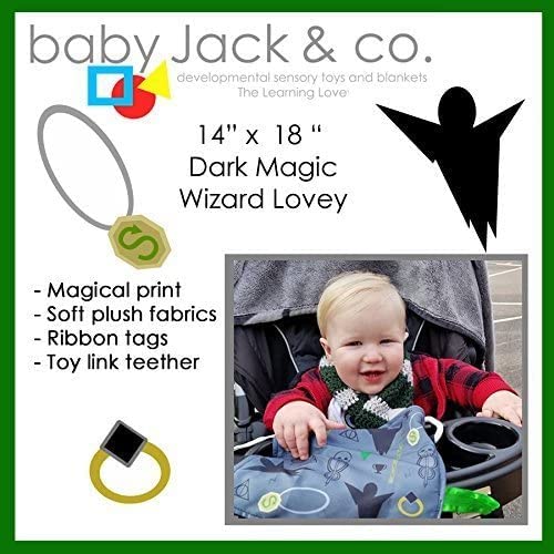 Baby Sensory Security & Teething Closed Ribbon 14 X 18 Dark Magic