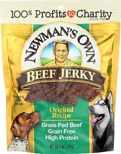 Newman's Own Beef Jerky Treats For Dogs, Original Recipe, 5-Oz.