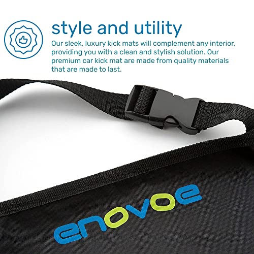 Enovoe Back Seat Protector for Kids - 2 Pack - Premium Quality Car Kick Mats - Best Waterproof Protection for Upholstery from Dirt, Mud, Scratches - Extra Large Car Seat Protector Back of Driver Seat