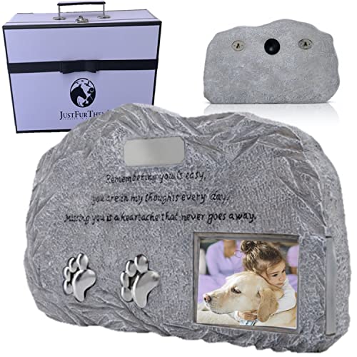 Just Fur Them Pet Memorial Urns Photo Frame Cremation Ashes for Dog Cat