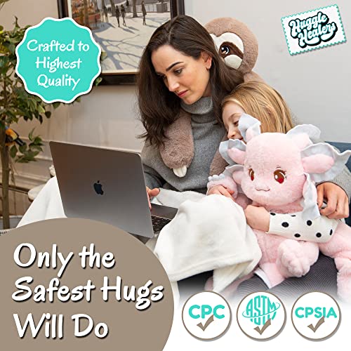 Huggle Healers Sloth Weighted Stuffed Animal Stuffed Animals for Kids  Lavender Heat Bag