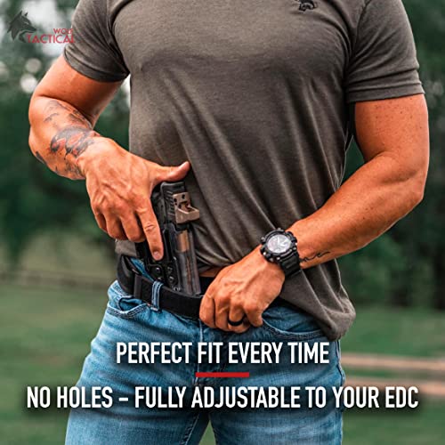 LARGE WOLF TACTICAL Heavy Duty Simple EDC Belt Stiffened 2-Ply