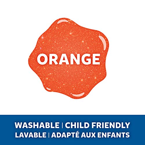 Elmers Pva Glitter Glue Orange 177 Ml Washable Kid Friendly